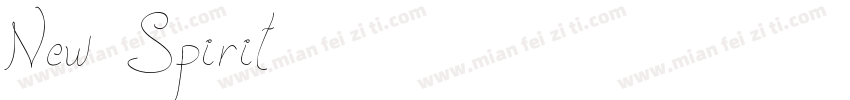 New Spirit字体转换